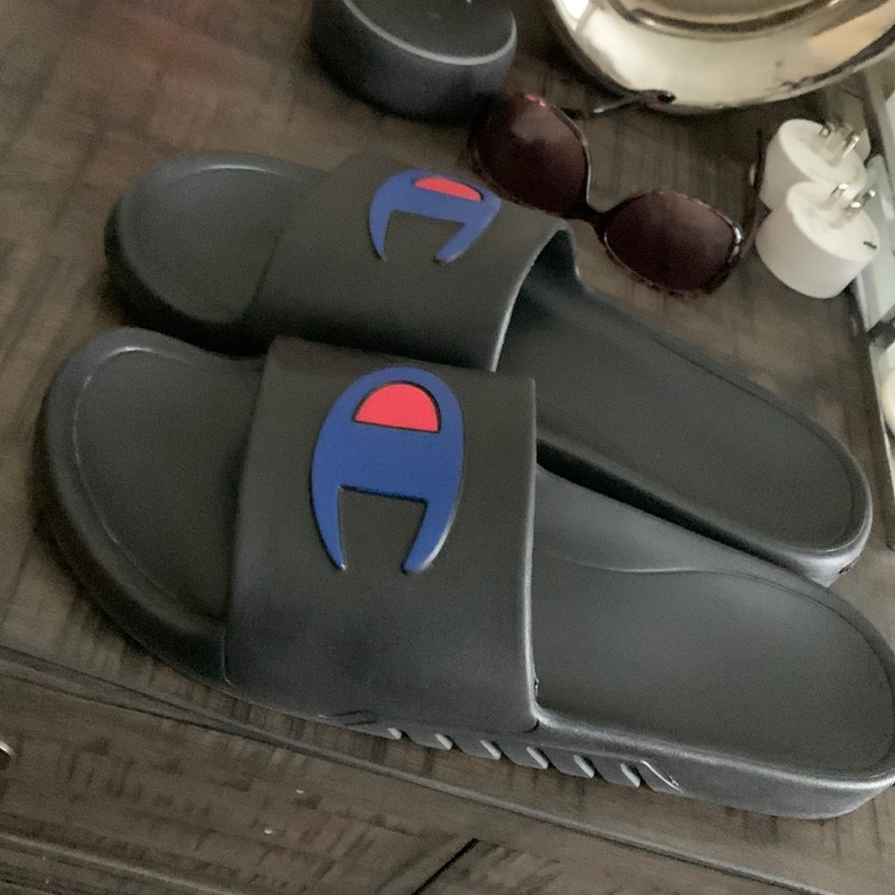 Champion Slides.. only worn with socks a handful of times!